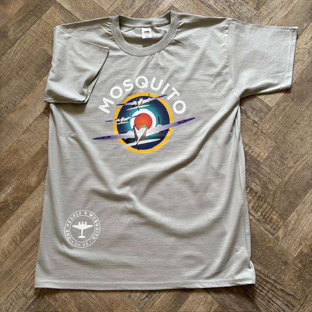 Mosquito Roundel T-Shirt - Light Grey