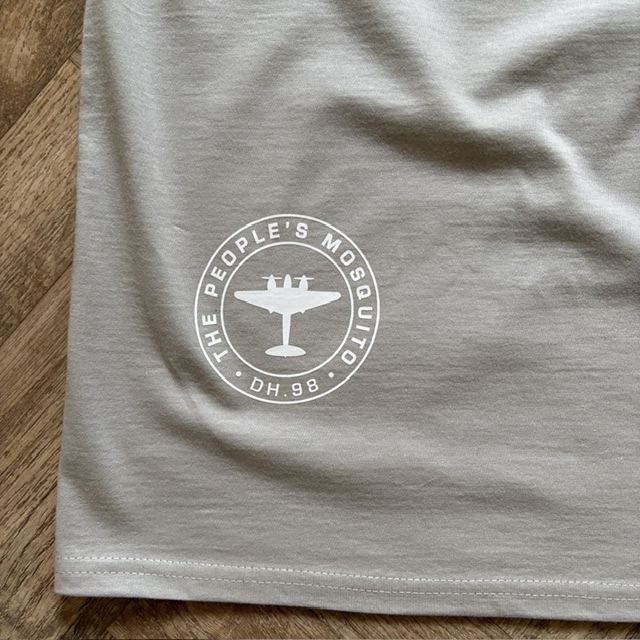 Mosquito Roundel T-Shirt - Light Grey - Image 3